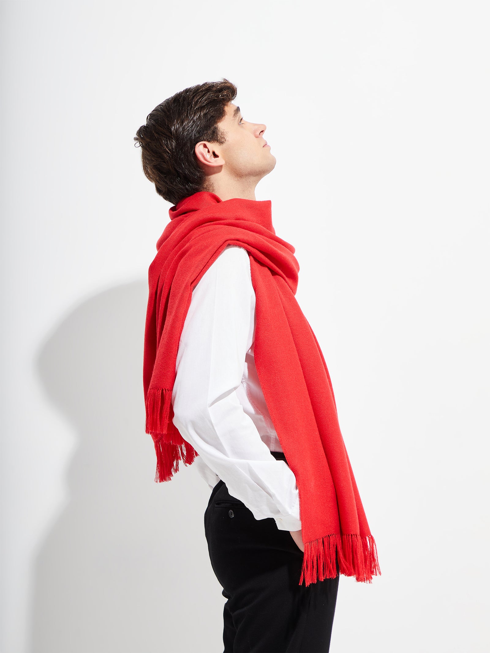 Jee Shawl Royal Alpaca Color Red