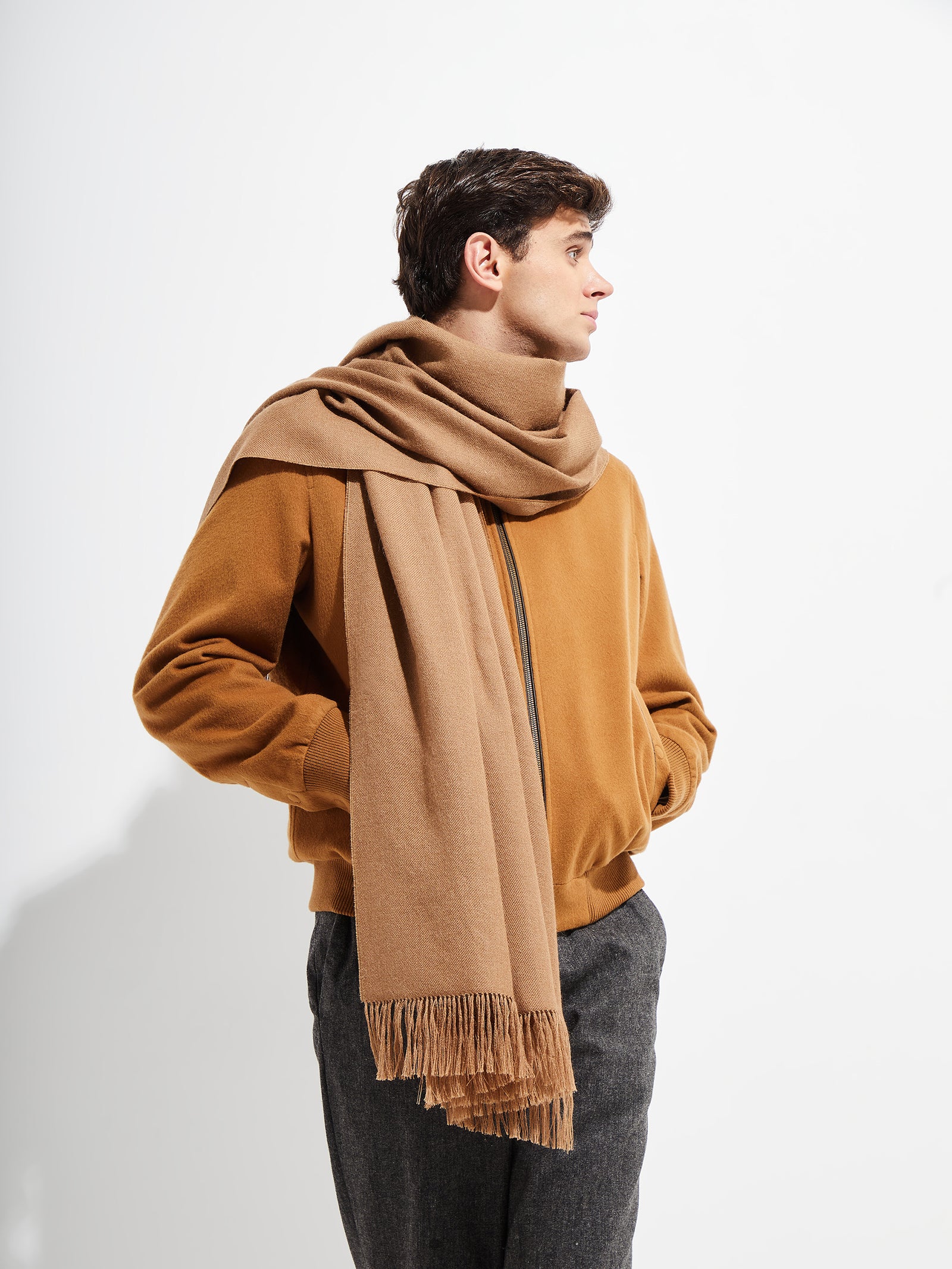 Jee Shawl Royal Alpaca Color Camel
