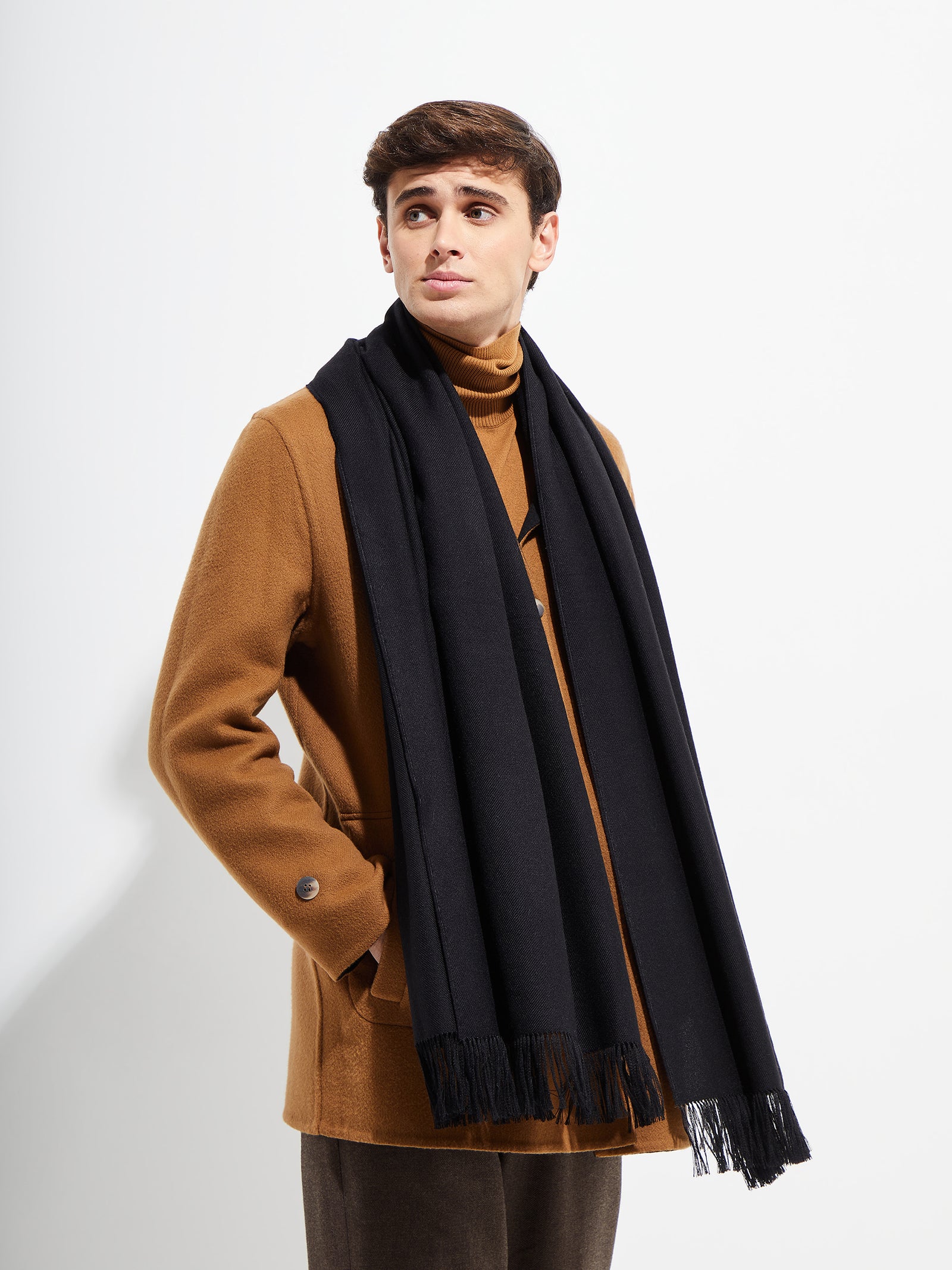 Jee Shawl Royal Alpaca Color Black
