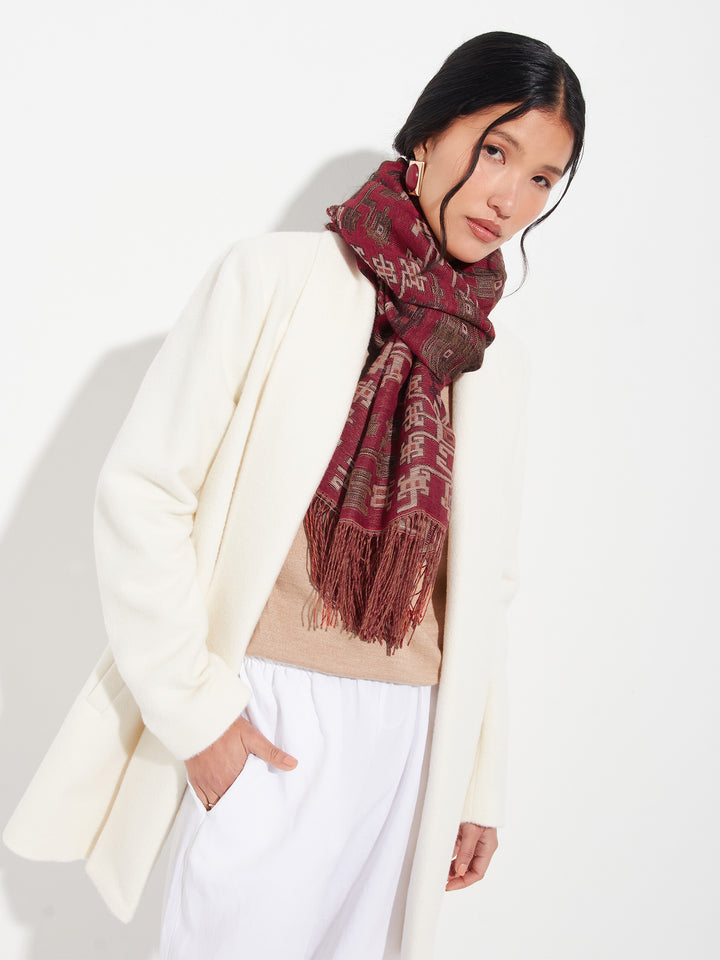 Nazca - 52 Shawl Baby Alpaca Color Red