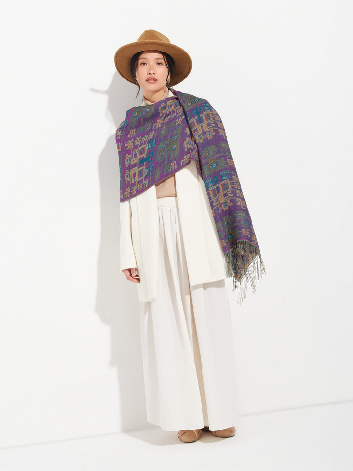 Nazca - 52 Shawl Baby Alpaca Color Purple
