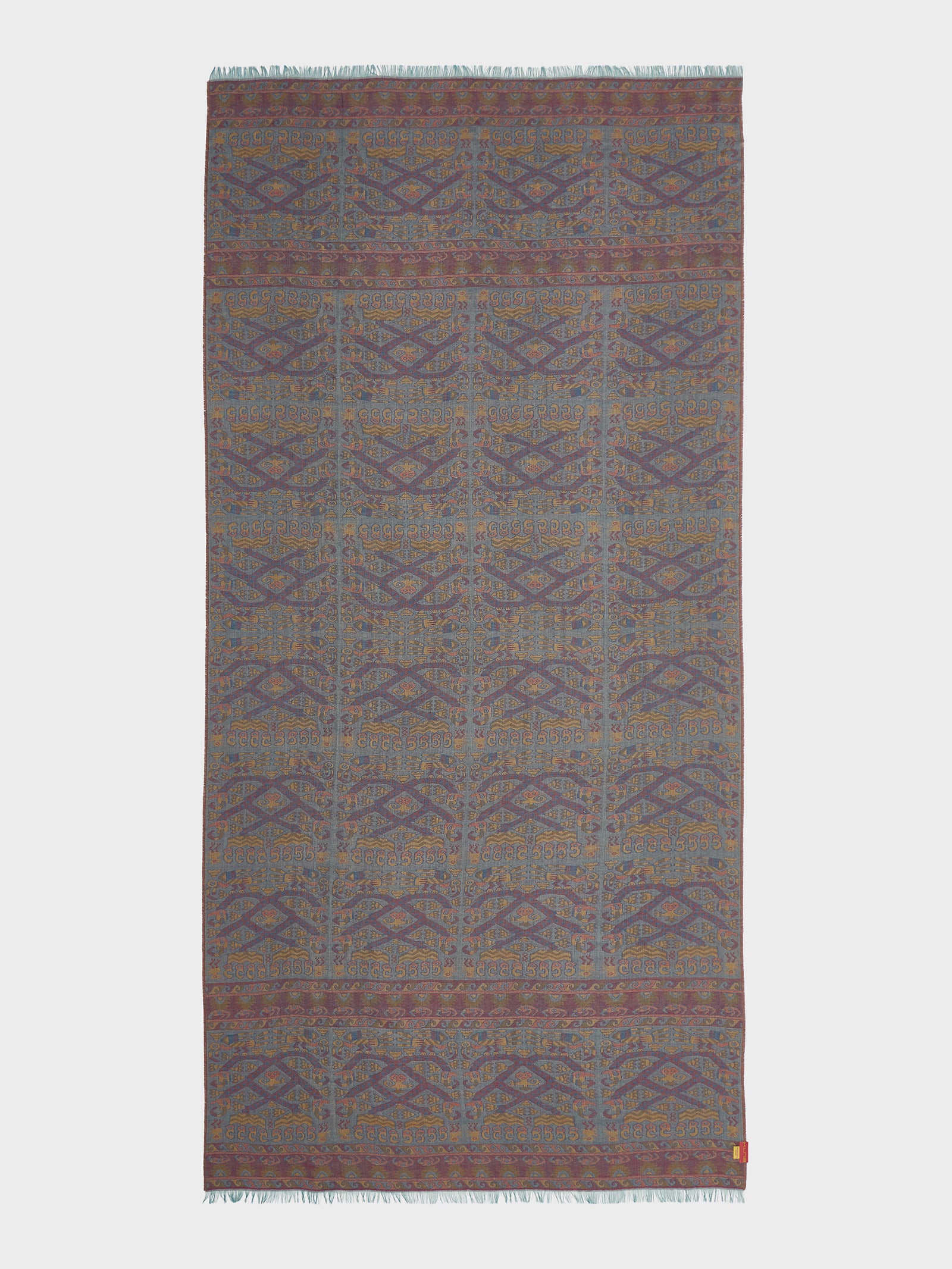 Lambayeque - 8 Shawl Royal Alpaca And Silk Color Blue