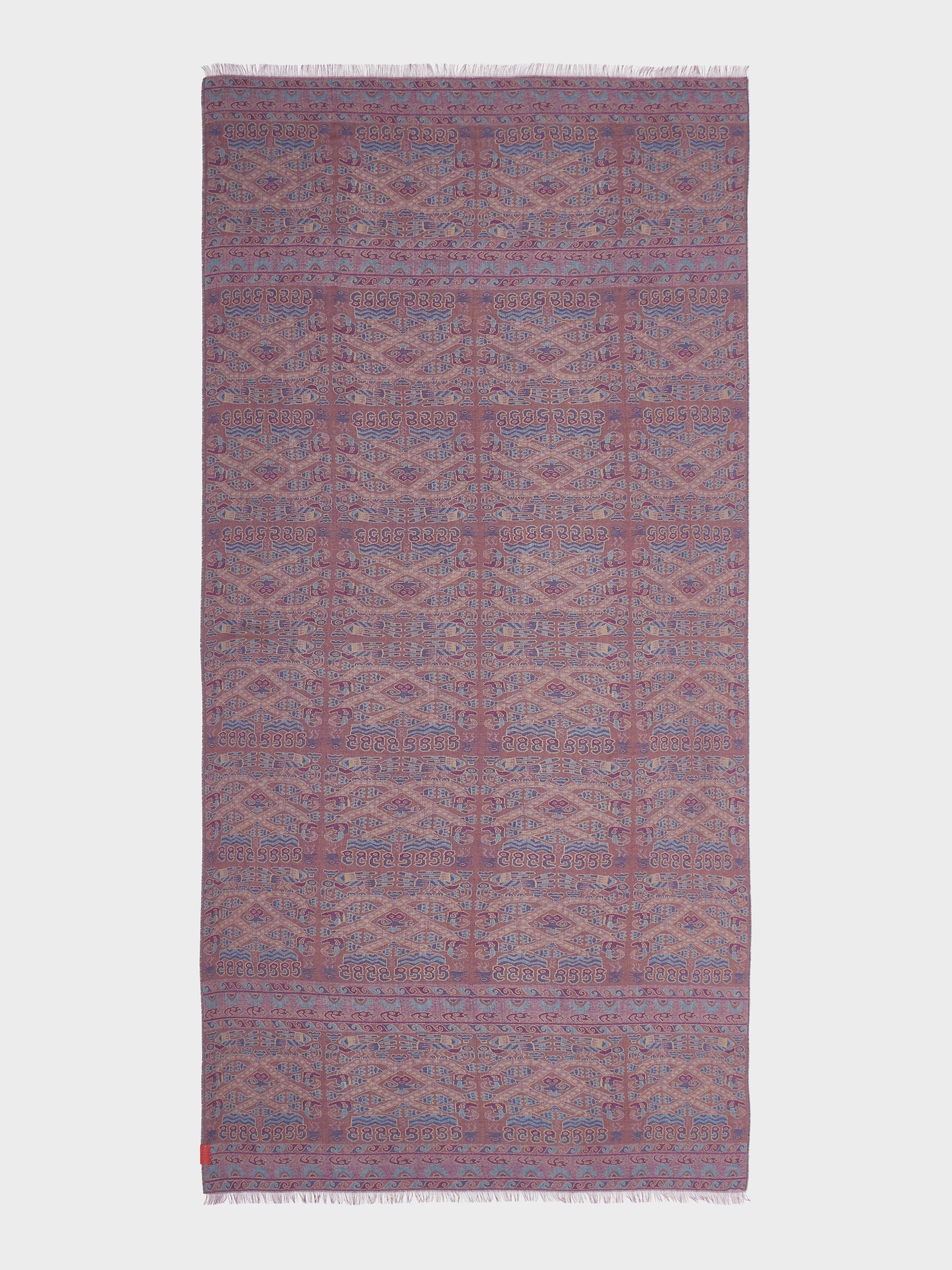 Lambayeque - 8 Shawl Royal Alpaca And Silk Color Red