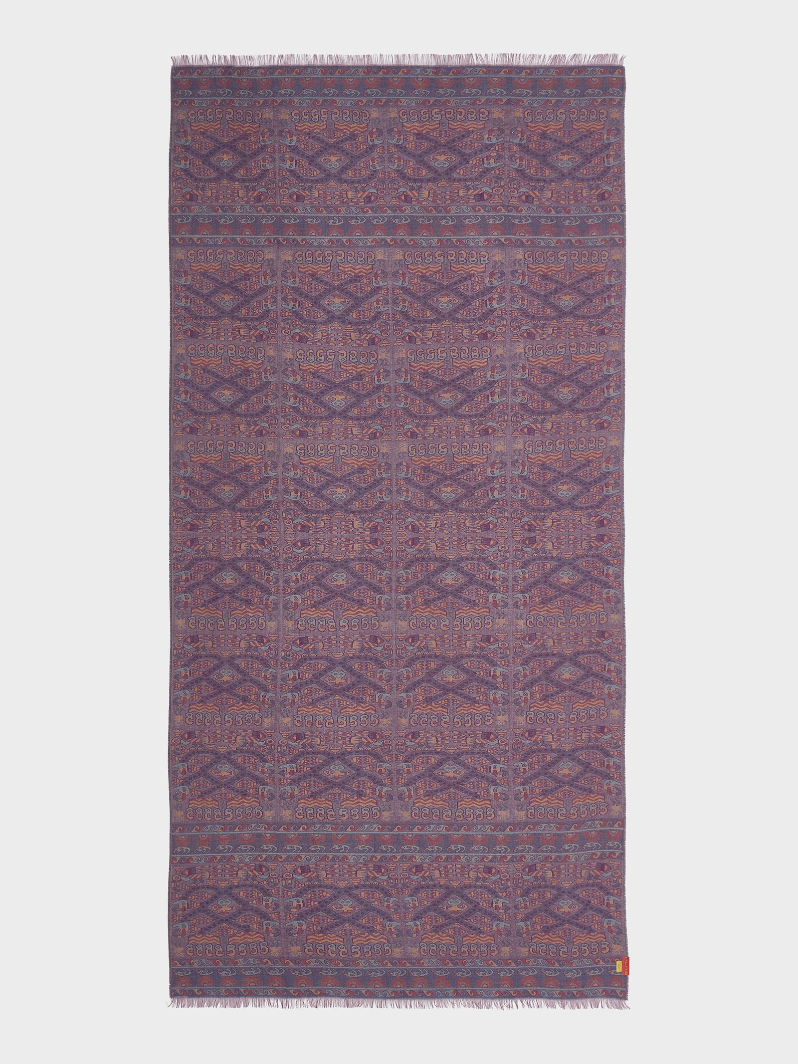 Lambayeque - 8 Shawl Royal Alpaca And Silk Color Red