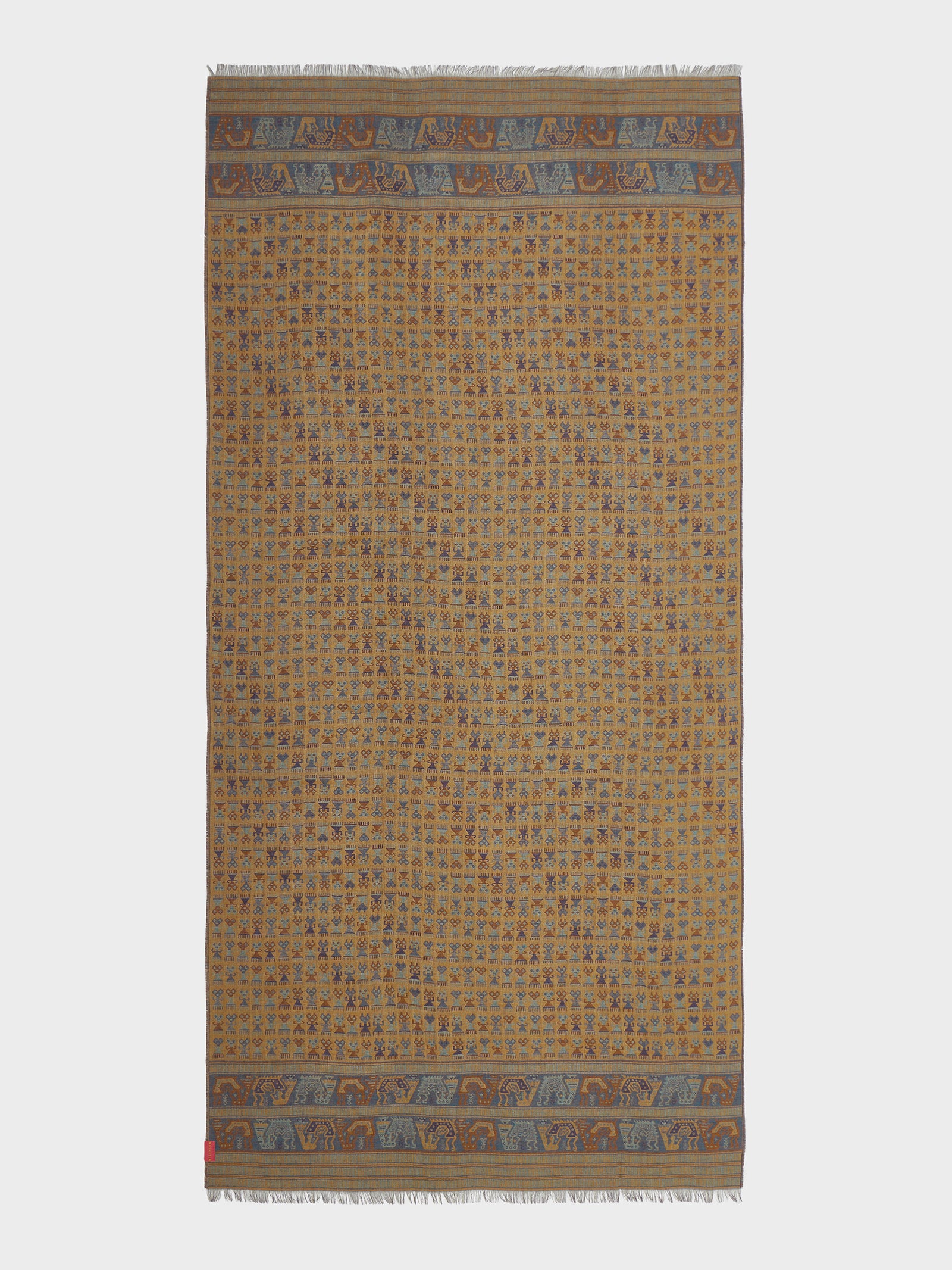 Lambayeque - 9 Shawl Royal Alpaca And Silk Color Yellow