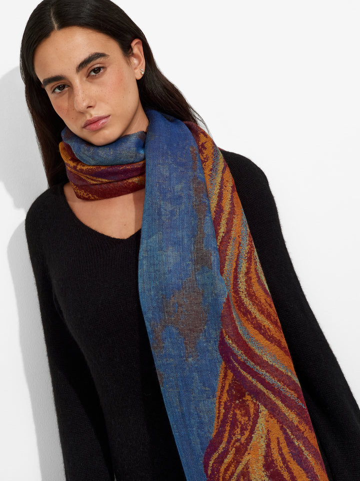 Montana Arcoiris Shawl Royal Alpaca And Silk Color Multicolor