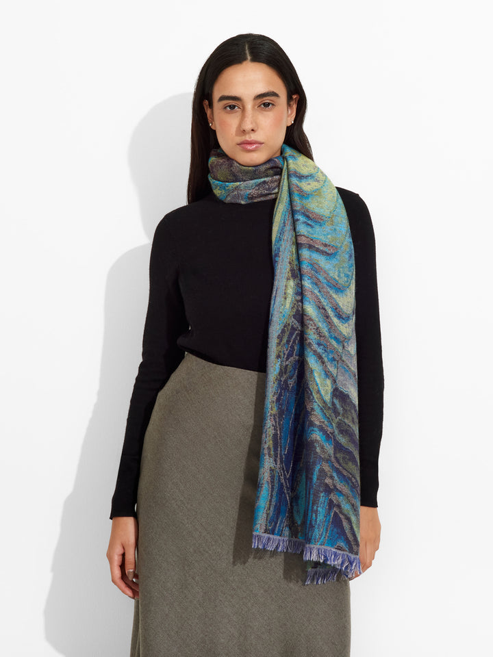 Terrazas De Arroz Shawl Royal Alpaca And Silk Color Multicolor