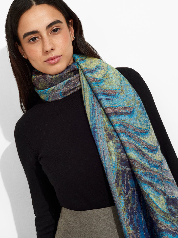 Terrazas De Arroz Shawl Royal Alpaca And Silk Color Multicolor