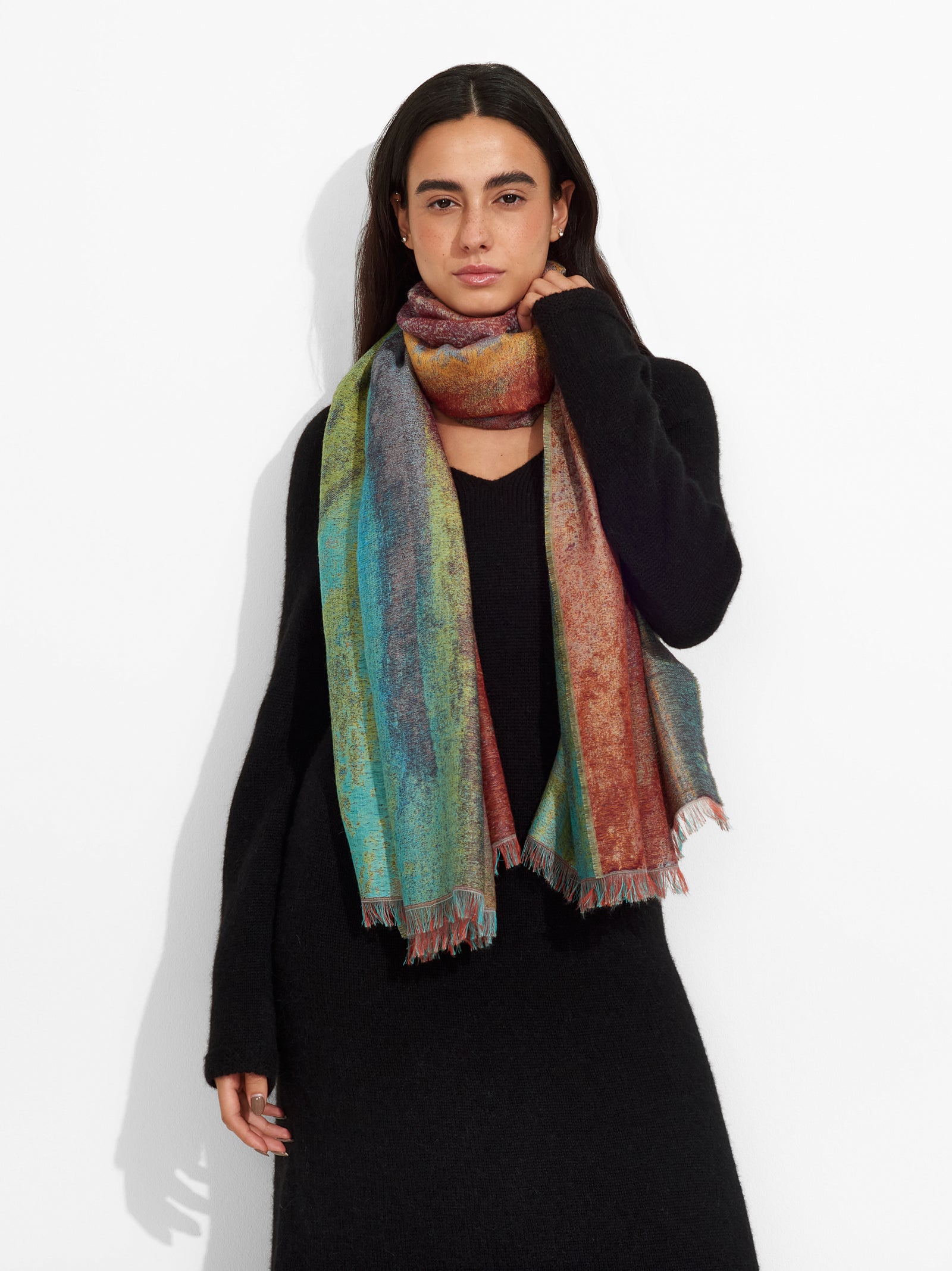 Yellowstone Park Shawl Royal Alpaca Color Multicolor