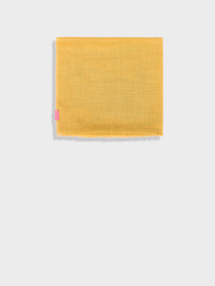 Estola Alondra De Baby Alpaca Color Amarillo