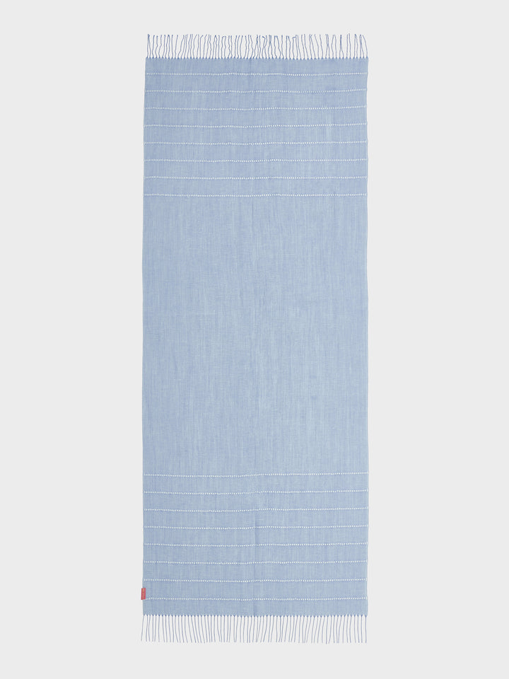Zabila Shawl Linen Color Sky Blue