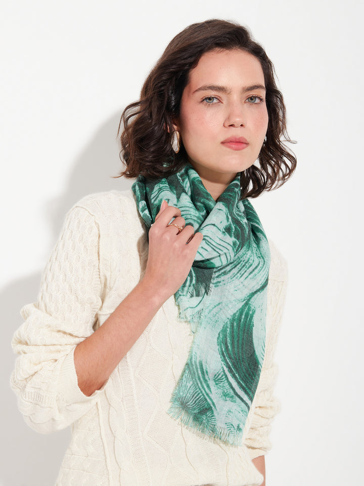 Zanone Shawl Baby Alpaca Color Green