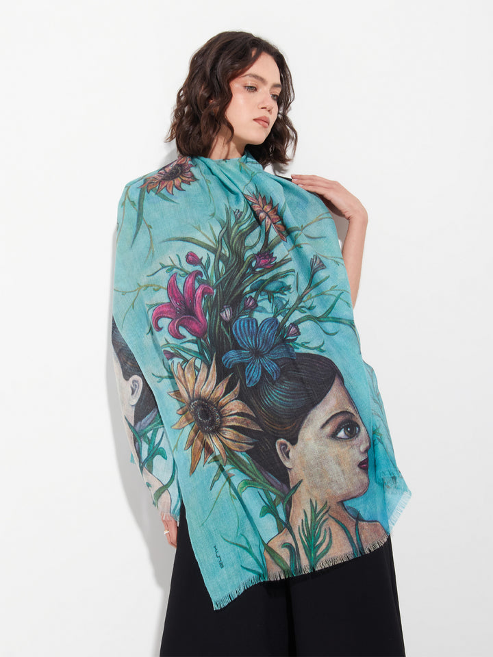 Re Encuentro Shawl Baby Alpaca Color Multicolor