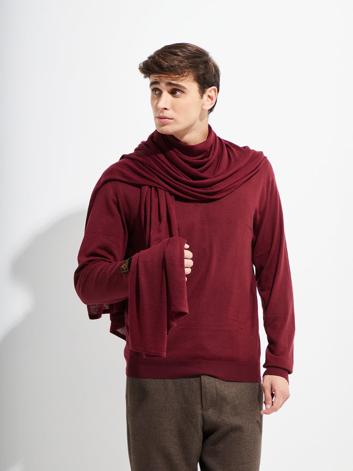 Bouveret Shawl Vicuña Color Burdeo