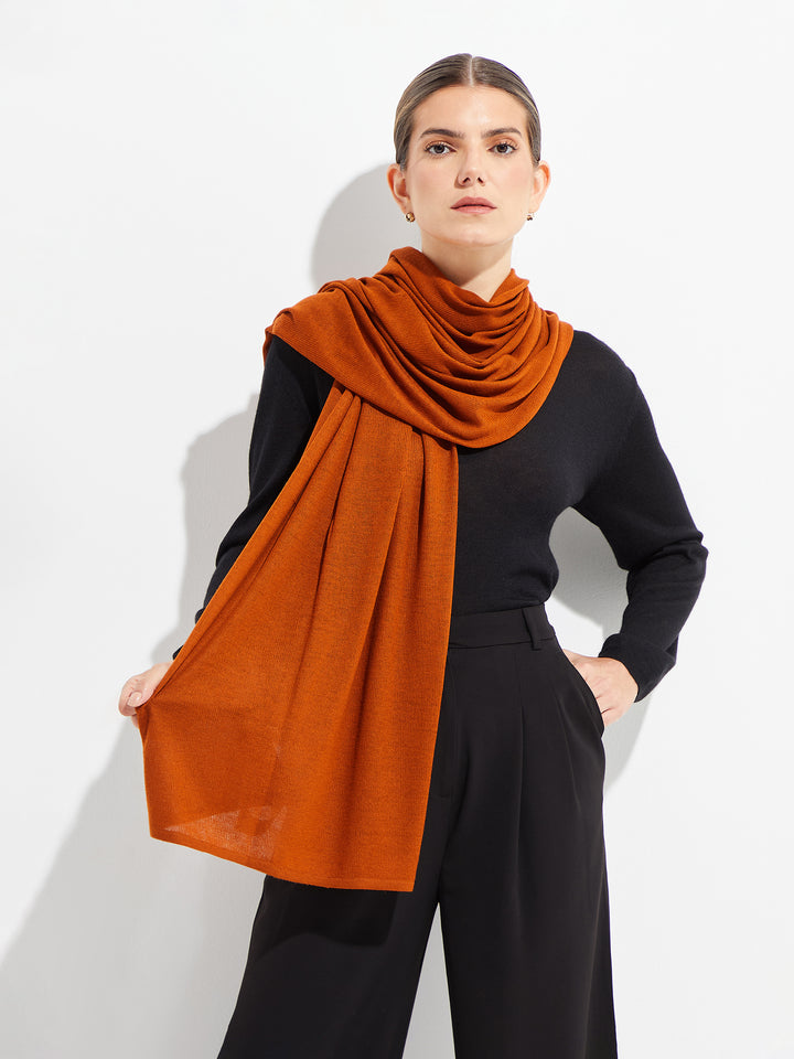 Bouveret Shawl Vicuña Color Orange