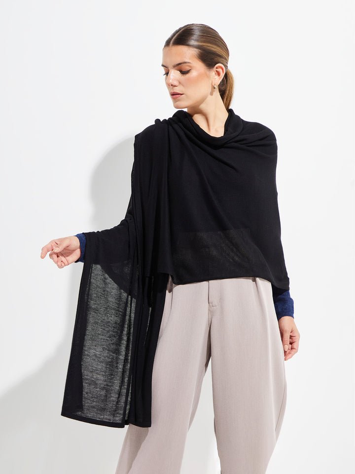 Bouveret Shawl Vicuña Color Black