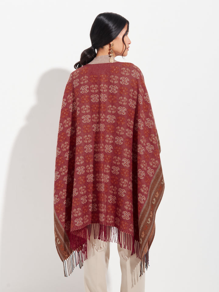 Chancay - 35 Poncho Baby Alpaca Color Orange