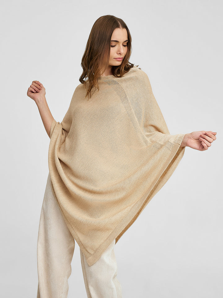 Almendra Poncho Baby Alpaca Color Nomad