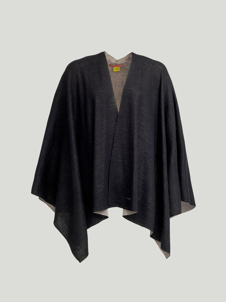 Temira Poncho Baby Alpaca Color Black