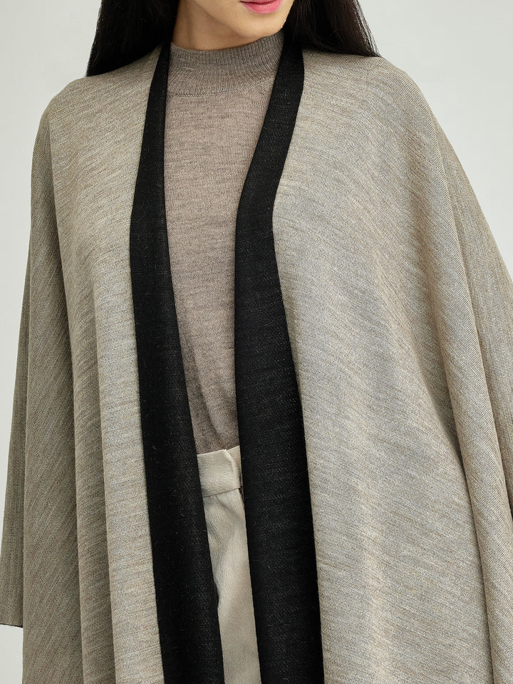 Temira Poncho Baby Alpaca Color Black