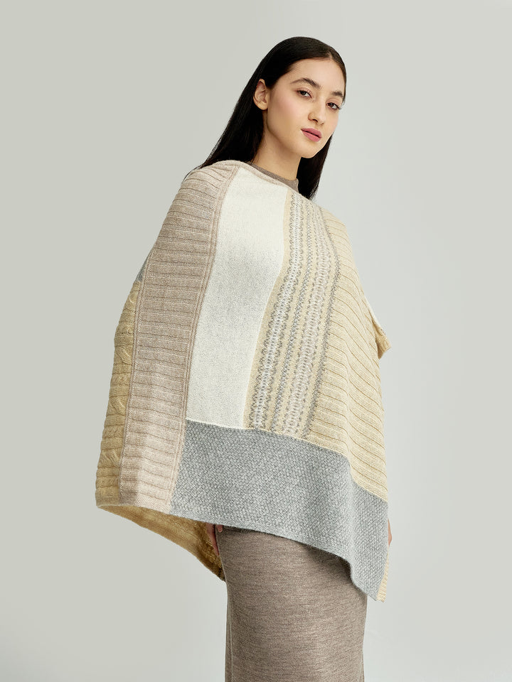 Ysadora Poncho Baby Alpaca Color Beige
