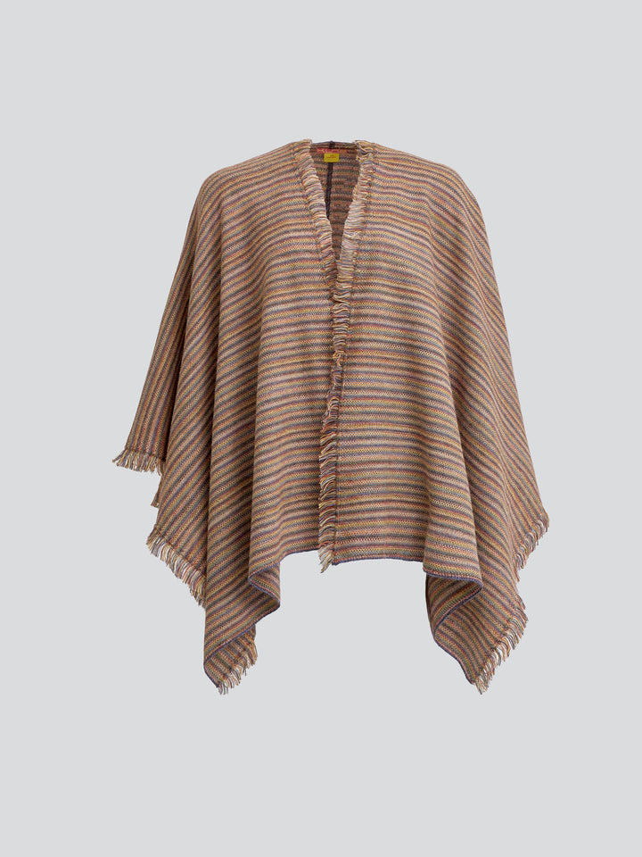 Yudith Poncho Baby Alpaca Color Brown