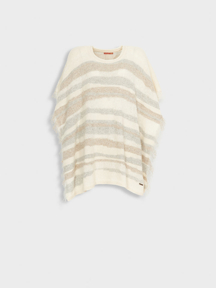 Zegovia Poncho Baby Alpaca Color Crudo
