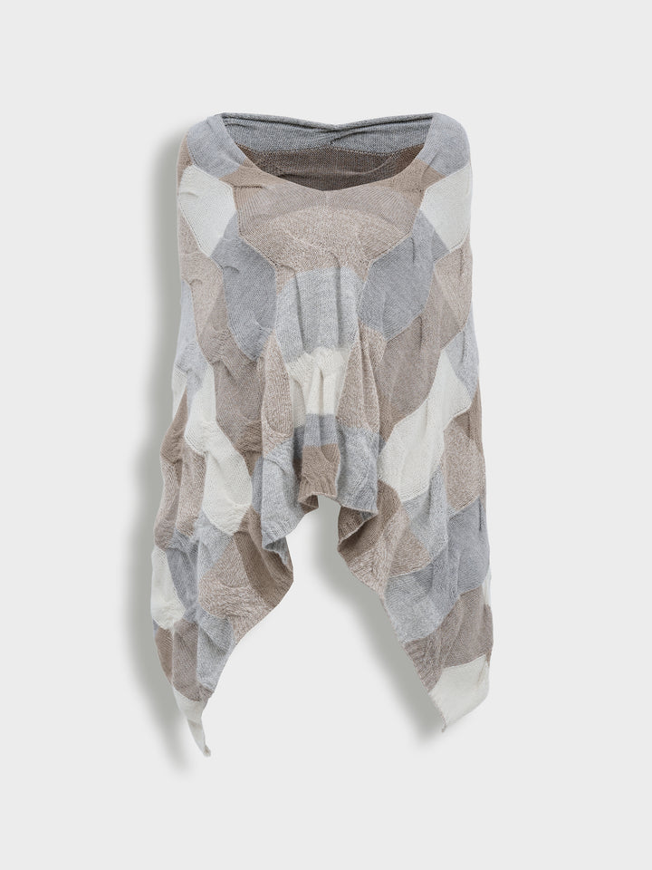 Borsalino Poncho Baby Alpaca Color Multicolor
