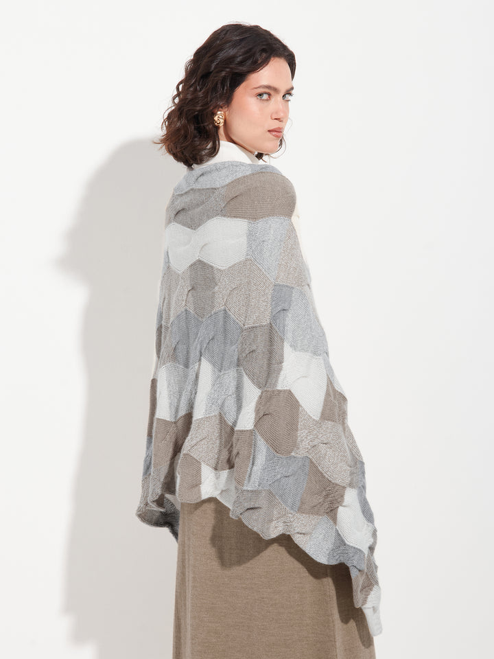 Borsalino Poncho Baby Alpaca Color Multicolor