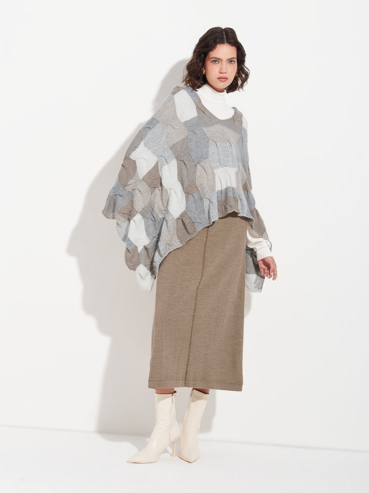 Borsalino Poncho Baby Alpaca Color Multicolor