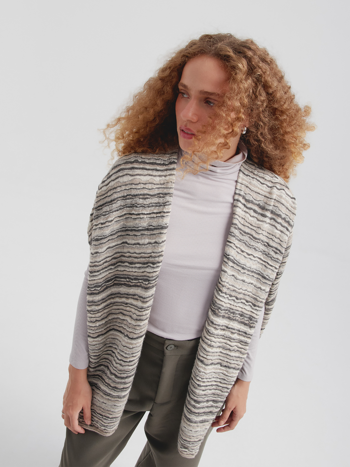Corina Poncho Baby Alpaca Color Beige