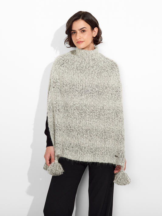 Zpazio Poncho Suri Alpaca Color Gris