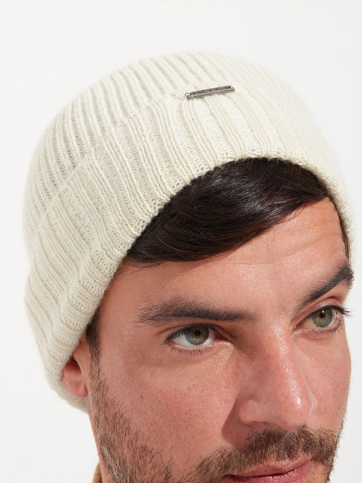 Apostrofe Beanie Hat Baby Alpaca Color White