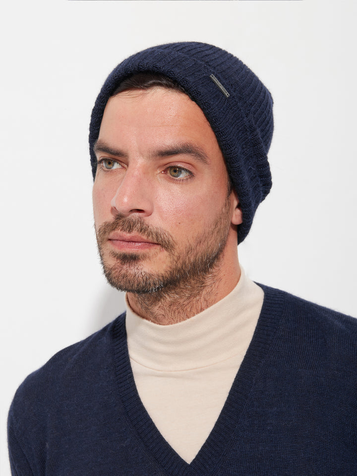 Apostrofe Beanie Hat Baby Alpaca Color Blue