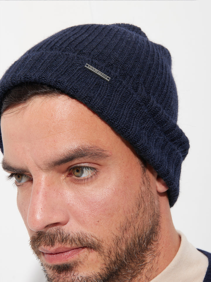Apostrofe Beanie Hat Baby Alpaca Color Blue