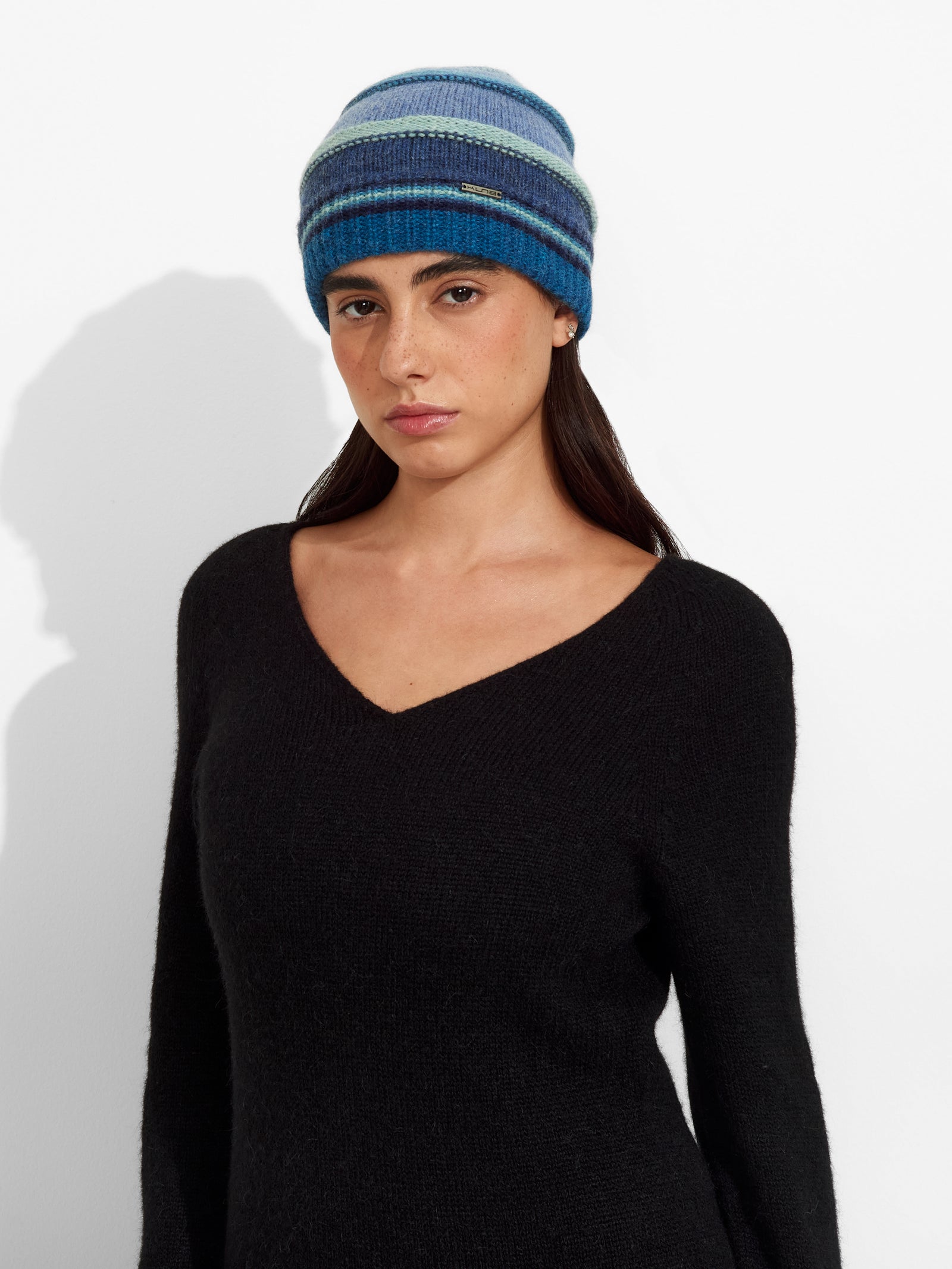 Zanni Hat Baby Alpaca Color Blue