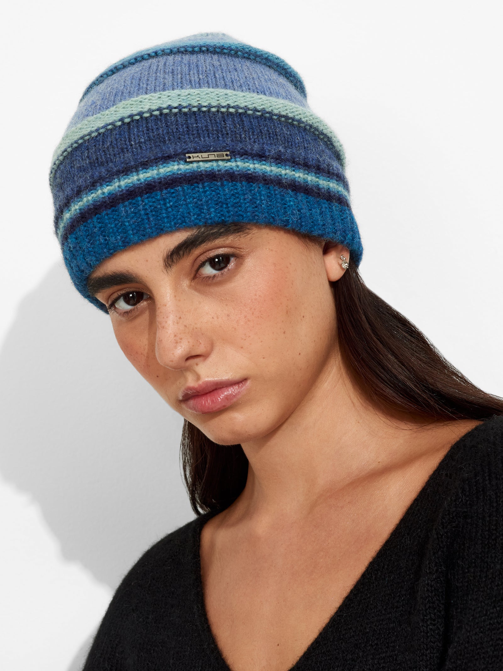 Zanni Hat Baby Alpaca Color Blue