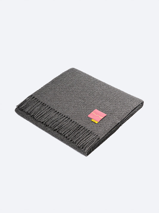 Vitor Manta Baby Alpaca Color Gris Medio