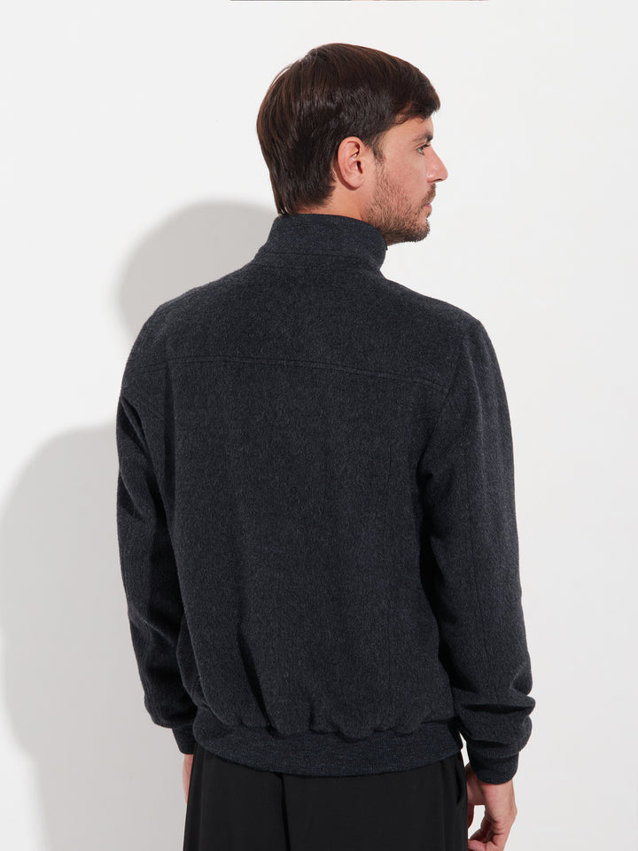 Alois Jacket Baby Alpaca Color Grey
