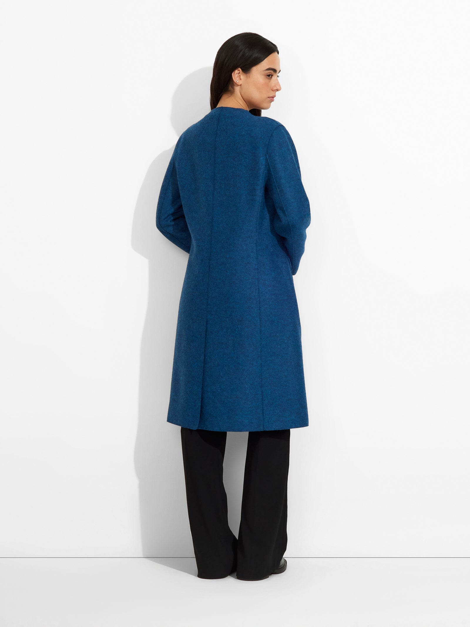 Zumi Coat Alpaca Color Blue