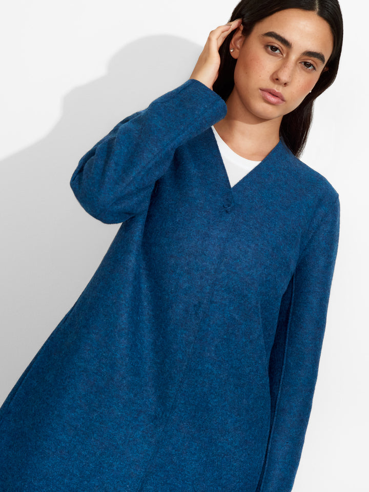 Zumi Coat Alpaca Color Blue
