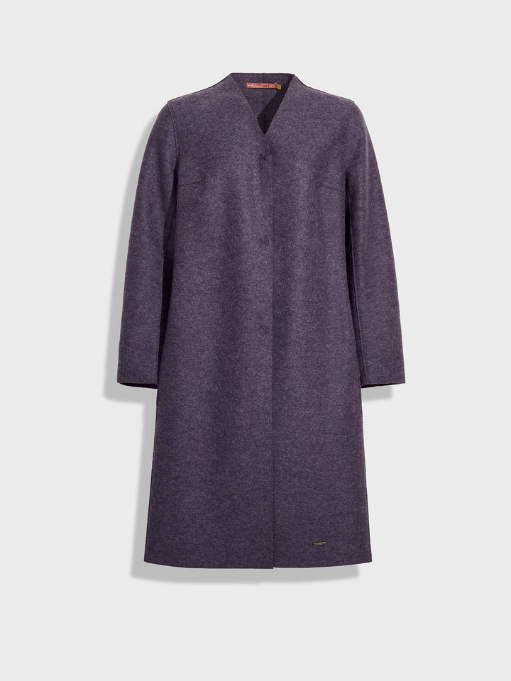 Zumi Coat Alpaca Color Purple