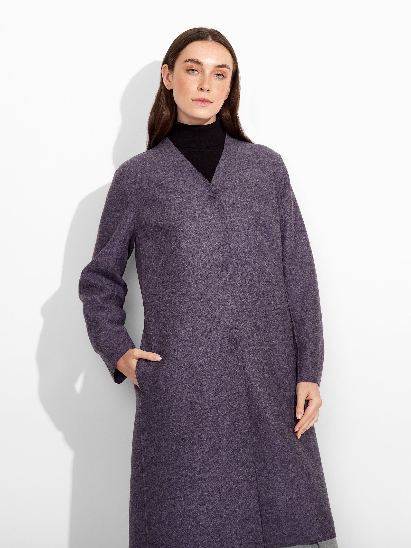 Abrigo Zumi Alpaca Color Morado