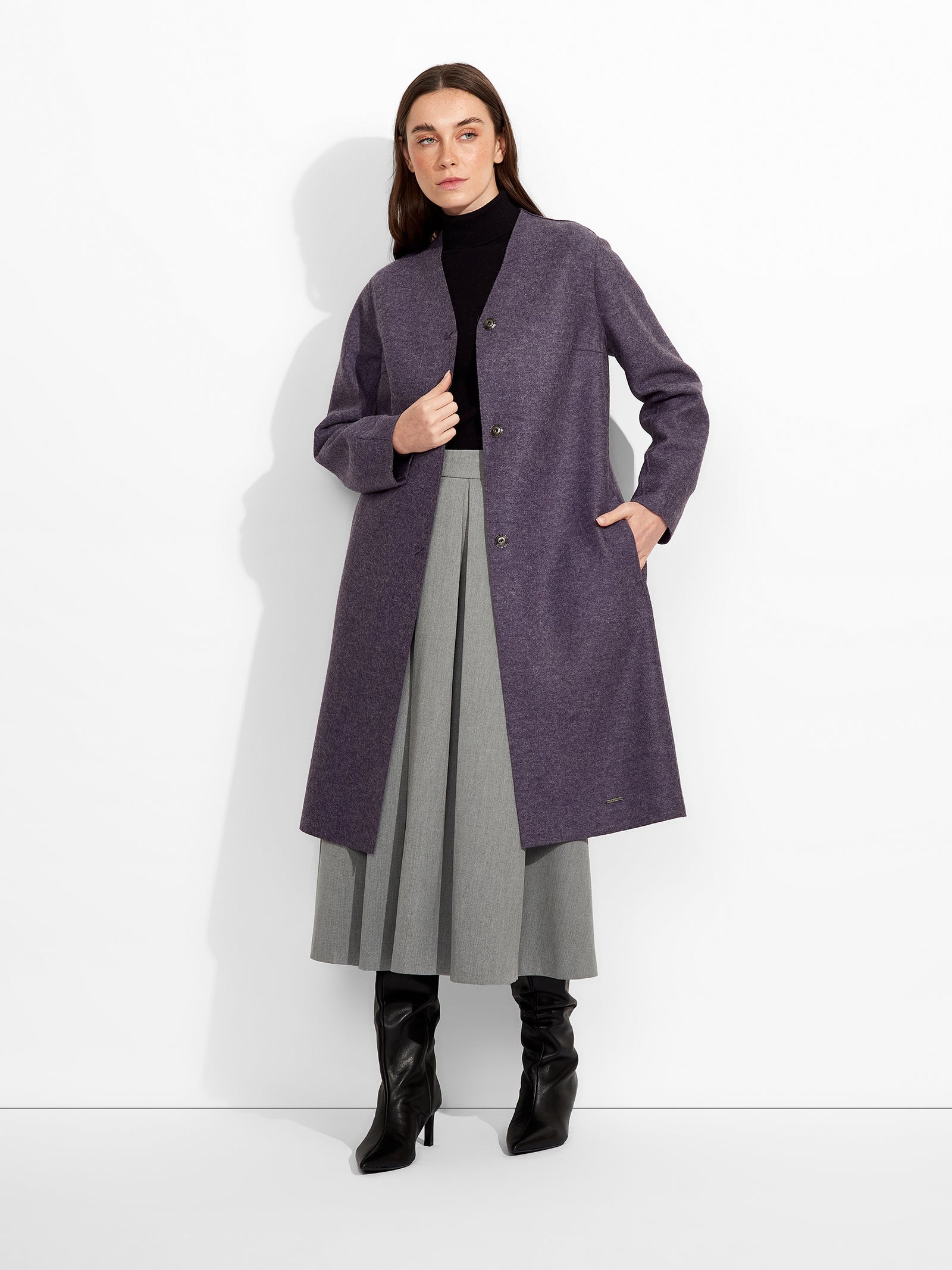 Abrigo Zumi Alpaca Color Morado