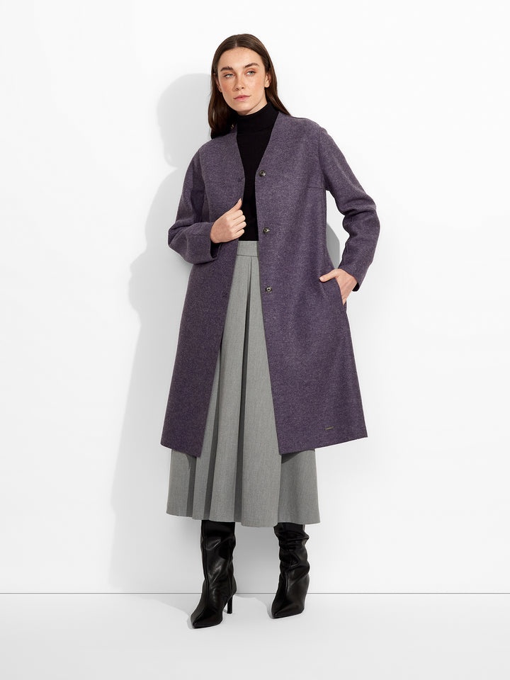 Zumi Coat Alpaca Color Purple