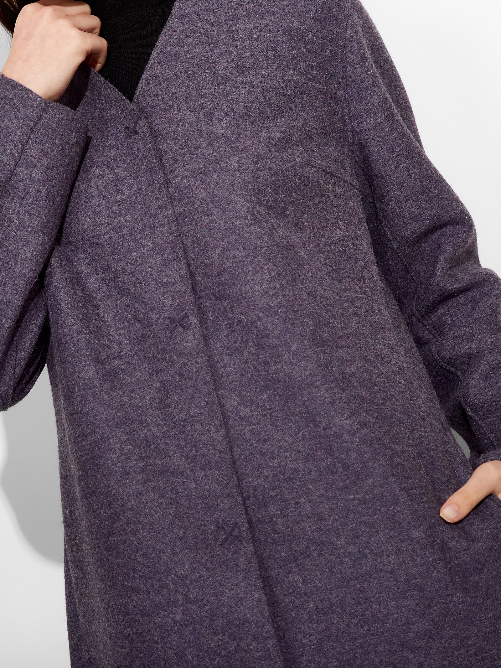 Abrigo Zumi Alpaca Color Morado