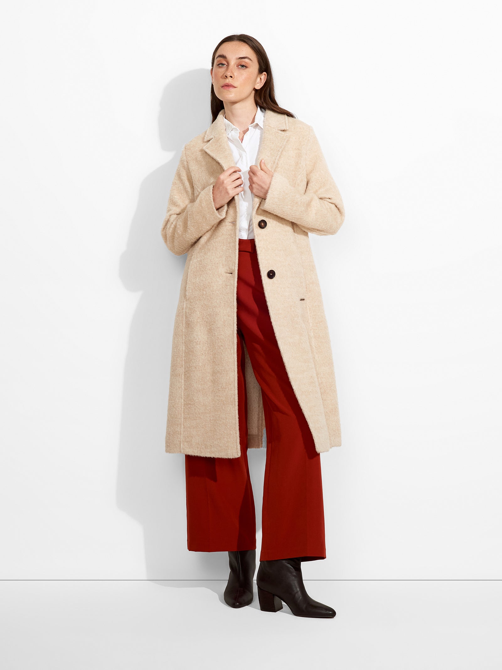 Zen Coat Wool Color Beige