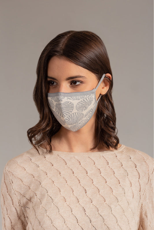 Mascarilla facial Uvola de algodón color gris