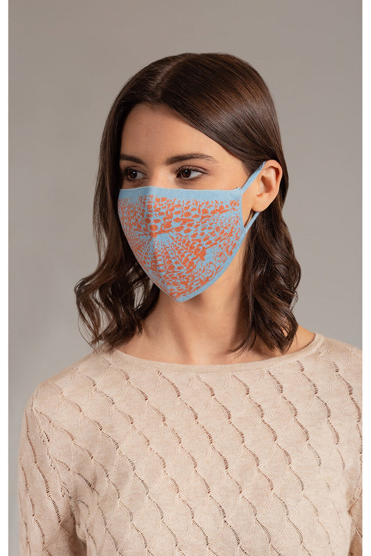 Mascarilla facial OVNI de algodón color melón