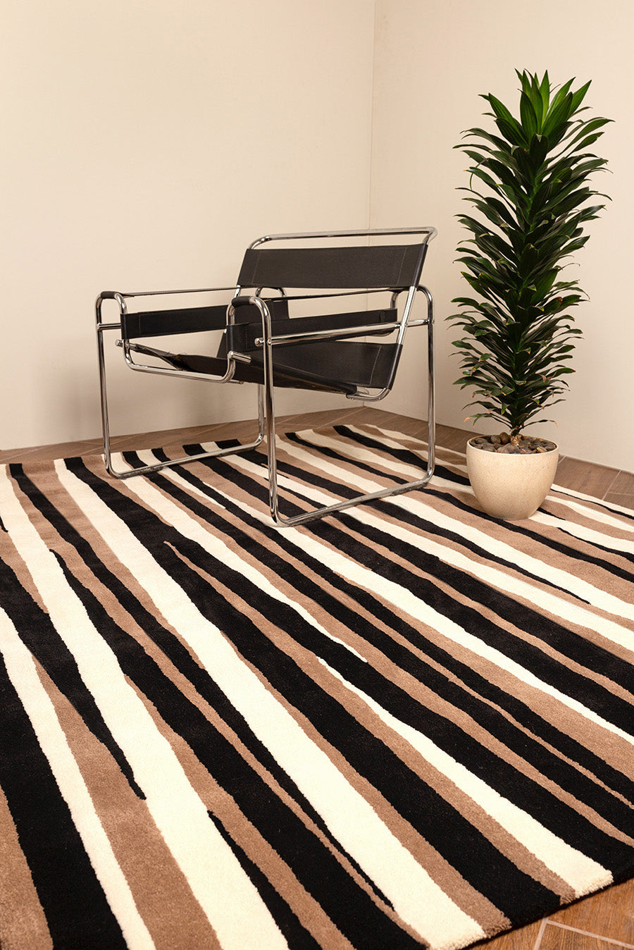 Bamboo Rug Alpaca Color Brown